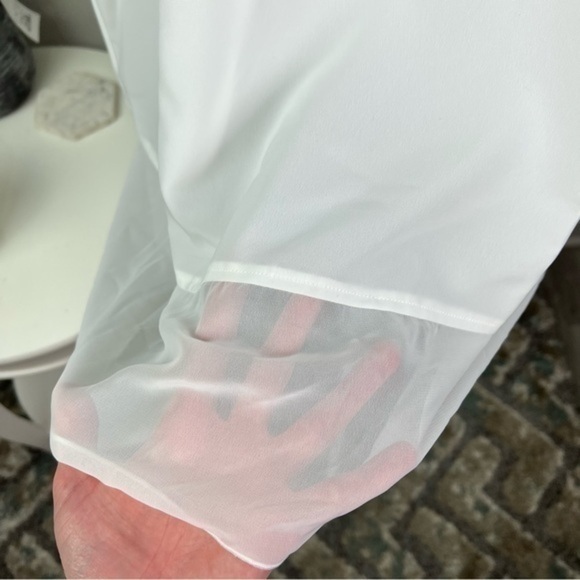 Melissa Mccarthy Seven7 Tank Top Womens Shirt White Sheer Side Slit Plus 3X New - Picture 4 of 10